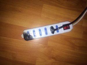 die verkohlte Verteilerdose in Punta Arenas