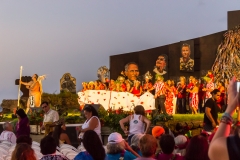 Osterinsel - Hanga Roa: die Eröffnung des Tapati Festivals