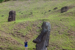 Rapa Nui - Moais beim Vullkan Rano Raraku