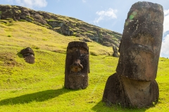 Rapa Nui - Moais beim Vullkan Rano Raraku