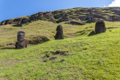 Rapa Nui - Moais beim Vullkan Rano Raraku