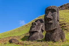 Rapa Nui - Moais beim Vullkan Rano Raraku