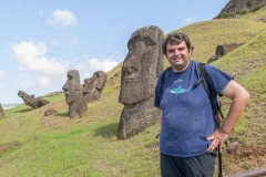 Rapa Nui - Moais beim Vullkan Rano Raraku