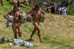 Tapati Rapa Nui - "Triathlon" am Rano Raraku