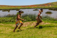 Tapati Rapa Nui - "Triathlon" am Rano Raraku