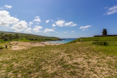 Rapa Nui - Anakena - Blick auf den Strand