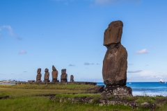 Osterinsel - Moais bei Tahai