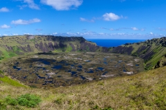 Osterinsel - Vulkan Rano Kau - Blick in den Krater