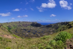 Osterinsel - Vulkan Rano Kau - Blick in den Krater