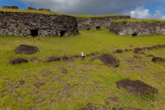 Osterinsel - Orongo - Ruinen eines Dorfs der "Birdman"-Kultur