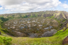 Der Rano Kau Krater von der anderen Seite