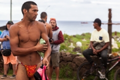 Vorbereitungen für ein Event des Tapati