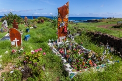 Osterinsel: der Friedhof von Hanga Roa