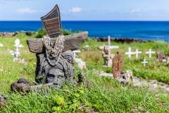 Osterinsel: der Friedhof von Hanga Roa