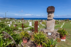 Osterinsel: der Friedhof von Hanga Roa