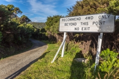 Neuseeland - Great Barrier Island - an einigen Stellen geht es nur mit Allrad