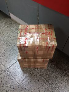 die beiden fertigen Pakete