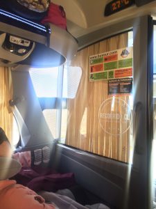 Im Bus nach El Calfate