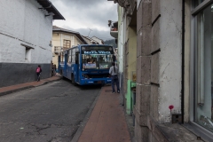 Quito - In der Innenstadt ist wenig Platz.