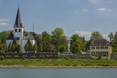 Unkel von der westlichen Rheinseite