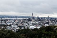 Auckland - Blick von Mount Eden auf die Skyline