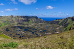 Osterinsel - Vulkan Rano Kau - Blick in den Krater