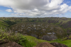 Der Rano Kau Krater von der anderen Seite