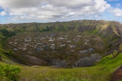 Der Rano Kau Krater von der anderen Seite