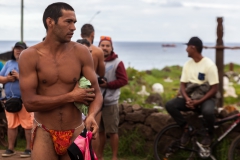 Vorbereitungen für ein Event des Tapati