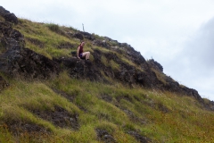 Osterinsel: am Vulkan Puakatike/Poike - mit Klettereinlage