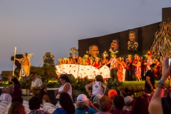 Osterinsel - Hanga Roa: die Eröffnung des Tapati Festivals