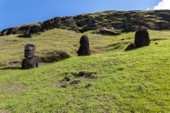 Rapa Nui - Moais beim Vullkan Rano Raraku