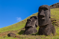 Rapa Nui - Moais beim Vullkan Rano Raraku