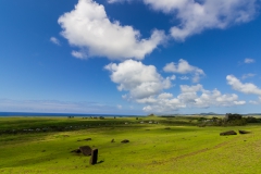 Rapa Nui - Moais beim Vullkan Rano Raraku