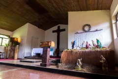 Osterinsel - Hanga Roa - in der Kirche Mischung zwischen Christentum und lokalen Einflüssen
