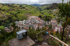 Salinas in den Anden - Blick auf das Dorf