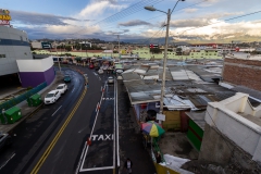 Ambato - die Straßenmarkierung ist auch hier nur ein Vorschlag - so wie die Ampeln