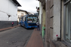 Quito - In der Innenstadt ist wenig Platz.