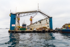 Ein Trockendock gibt es natürlich auch.