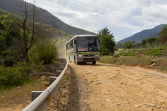 Einer der Busse, mit dem man ohne Auto in den Park kommt.