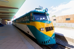 Das ist der Buscarril, noch im Bahnhof.