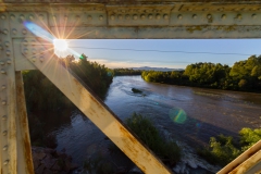 Und ab und zu über den Fluss.
