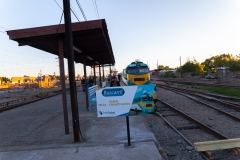 In Talca beim Zielbahnhof.