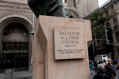 Das umstrittene Denkmal von Allende Das umstrittene Denkmal von Allende