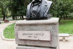 ein Geschenk von der USA. Lincoln soll daran erinnern, das Chile das erste Land in Lateinamerika ohne Sklaven war ein Geschenk von der USA. Lincoln soll daran erinnern, das Chile das erste Land in Lateinamerika ohne Sklaven war