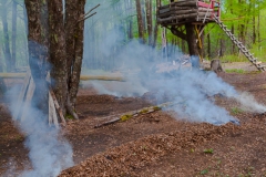 Indianer-Rauchzeichen.