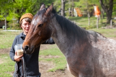 Auf der Ranch selbst gabs natürlich auch Kontakt zu den Tieren.