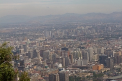 ein Teil von Santiago von oben