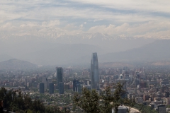 ein Teil von Santiago von oben