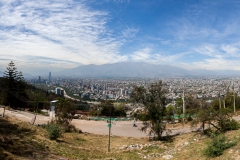 ein Teil von Santiago von oben